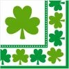 Balloon Agencies Clover Napkins Cocktail | Shamrock Print | St Patricks Day