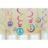 Balloon Agencies Hanging Decorations | Tye Dye | Hippie Theme Pk12