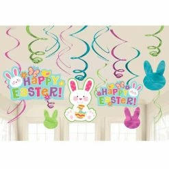 Balloon Agencies Happy Easter Hanging Swirls Value Pack
