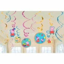 Balloon Agencies Peppa Pig Hanging Decorations Pk12