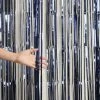 Haydens Navy Door Curtain Foil Door Curtains/Back Drop