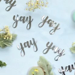 Five Star Scatters Silver YAY Confetti - Jumbo Pk20