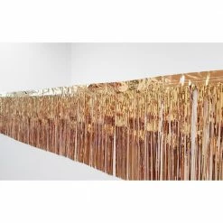 Haydens Metallic Rose Gold Fringe (50cm X 2.5m)