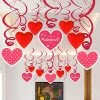 Balloon Agencies Valentines Day Valentines Swirl Decorations 30pcs