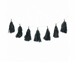 Five Star Black Tassel Garland | 3M Tassels