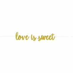 Balloon Agencies Engagement Love Is Sweet | Glitter Banner |
