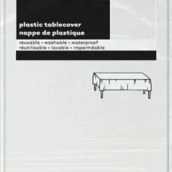 Metero Tablecovers White Plastic Tablecover