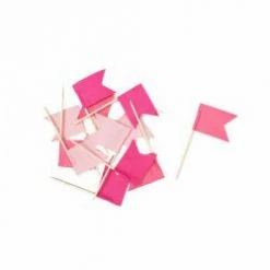 Five Star Flag Picks Pink Mix | Pk12