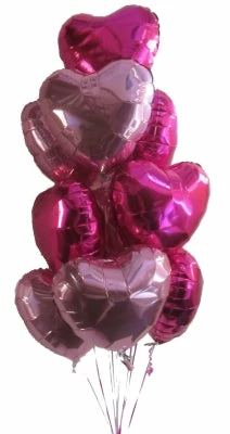 Not Specified Large Heart Balloon Arrangement