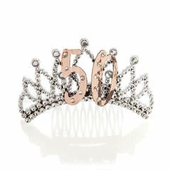 MDI Sashes, Tiaras & Badges Rose Gold Tiara - 50 Tiara