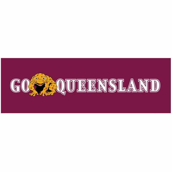 Not Specified Car Decal QLD Canetoad State Of Origin