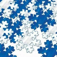 Not Specified Confetti Snowflakes Blue & Silver