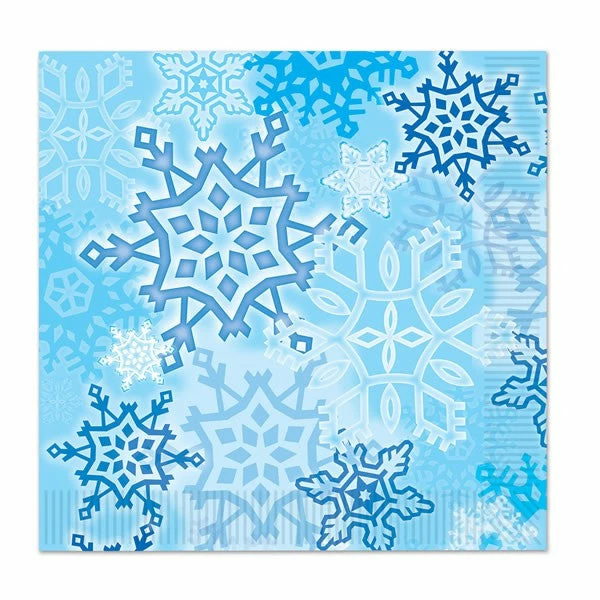 Not Specified Christmas Snowflakes Napkins Lunch Pk16