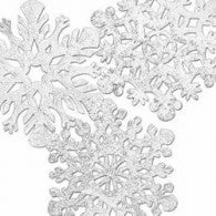 Not Specified Cutouts Snowflakes Foil - Pack Of 4 Christmas