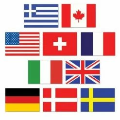 Balloon Agencies International Mini Flag Cutouts