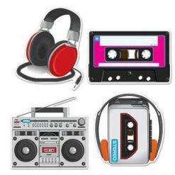 Balloon Agencies Cassette Player & Headphones Cutouts