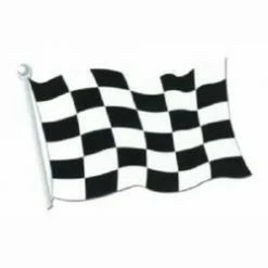 Balloon Agencies Checkered Flag Cardboard Cutout Racing