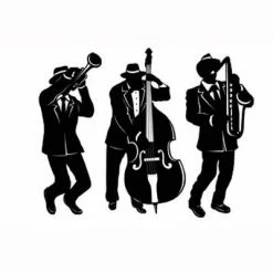 Party Planet Casino Jazz Cutout Trio Shillouettes