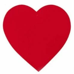 Balloon Agencies Engagement Heart Cardboard Cutout Red 22cm Each