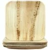 Alpen Eco Friendly & Wooden Supplies Biodegradable Plates Square | 10 Inch | Pk 10