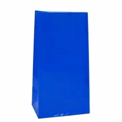 Metero Loot Bags / Treat Boxes Paper Loot Bags - Royal Blue 12pk