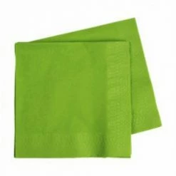 Five Star Lime Green Napkins | Lunch Napkins | Premium Pk40 Napkins - Lunch