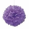 Metero Tissue Paper Puff Ball | Purple | 40cm Puff Ball Hanging Decorations