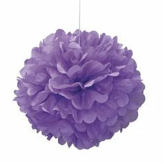 Metero Tissue Paper Puff Ball | Purple | 40cm Puff Ball Hanging Decorations
