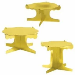 Balloon Agencies Display Riser Gold Cardboard