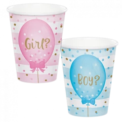 Balloon Agencies Gender Reveal Paper Cups Girl Or Boy?
