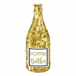 Balloon Agencies Gold Champagne Bottle Mini Pinata Pinatas