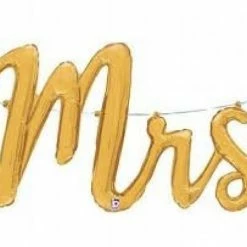 Haydens Mrs Balloon Script Gold