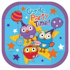 Balloon Agencies Giggle And Hoot Snack Plates Pk8 Giggle And Hoot - SALE