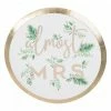 Balloon Agencies Almost Mrs Gold Foiled Paper Plates |8pk Ginger Ray