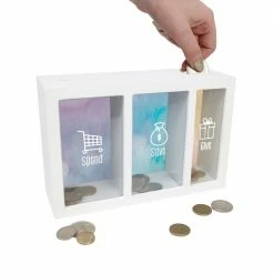 Splosh Money Box - Change Box - Spend Save Give Gifts & Novelty Items