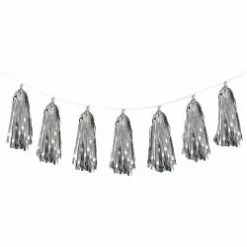 Five Star Silver Tassel Garland | 3M