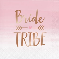 Balloon Agencies Bride Tribe Napkins Rose Gold Pk16
