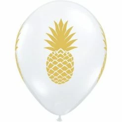 Not Specified Pineapple Balloons Clear - Single Or Pack - Helium Filled Or Flat