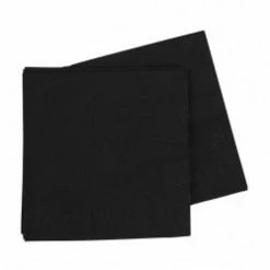 Five Star Napkins - Lunch Black Napkins | Lunch Napkins | Premium Pk40.