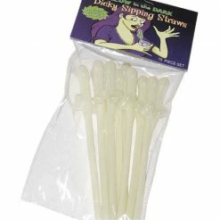 Pecka Products Penis Straws Glow In The Dark Pk10