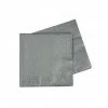Five Star Napkins - Cocktail / Beverage Silver Metallic Napkins | Cocktail Napkins | Premium Pk40