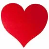 Not Specified Heart Cutouts | Red 230mm Pk12 | Cardboard Engagement