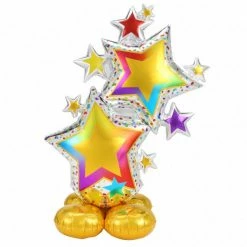 Balloon Agencies Airloonz Colorful Star Cluster Balloon | Air Filled