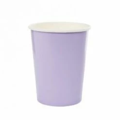 Five Star Paper Cups - Plain Lilac Paper Cups 266ml Pk 10