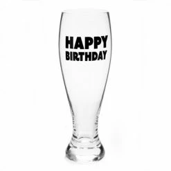 MDI Happy Birthday Beer Glass