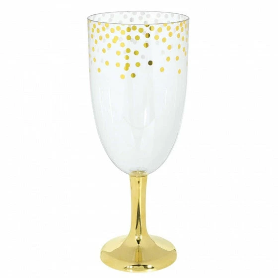 Balloon Agencies Jumbo Wine With Gold Confetti Trim Lolly Buffet