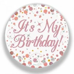 Alpen Sparkling Badge Rose Gold | "Its My Birthday"