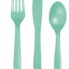 Balloon Agencies Mint Green Cutlery | Plastic Set Of 24