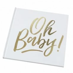 Balloon Agencies Oh Baby Gold Foiled Guest Book Ginger Ray