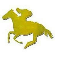 Not Specified Horse And Rider Gold Cutoutsi 10cm Pack Of 12 Melbourne Cup